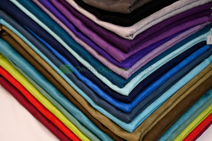 Micro Suede Fabric by the Yard and Wholesale Bolt | Faux Suede Fabric | Multiple Colors | 60" Wide |