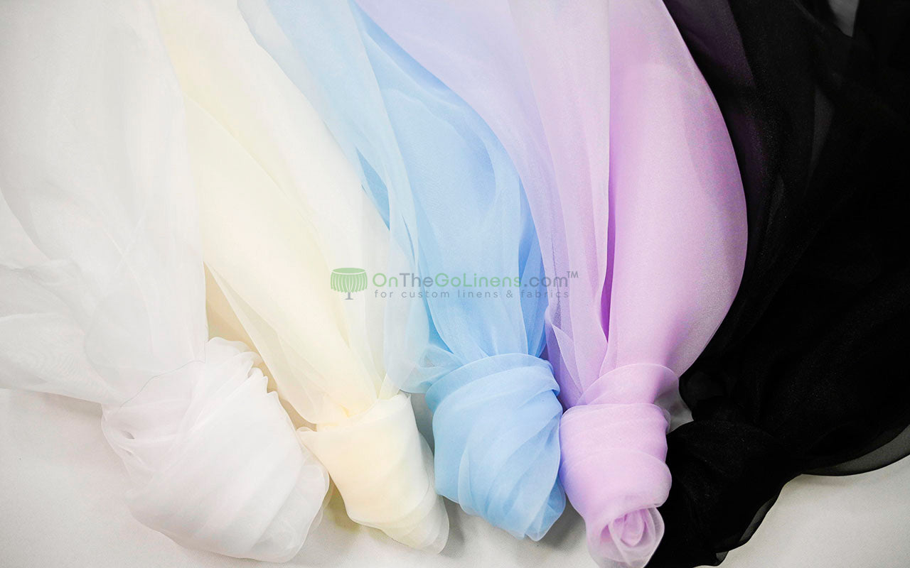 Super Organza Fabric | 60” Wide | Semi-Sheer Polyester | Elegant Event Fabric