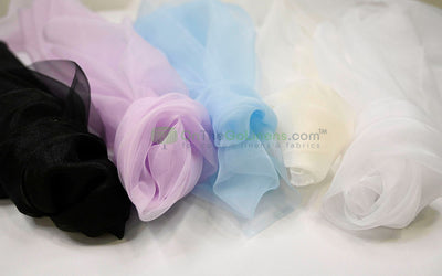 Super Organza Fabric | 60” Wide | Semi-Sheer Polyester | Elegant Event Fabric