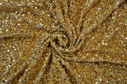 Sequins Stretch Velvet Fabric by the Yard | Sequins Velvet Fabric | 60" wide | Multiple Colors |