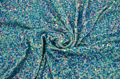 Sequins Stretch Velvet Fabric by the Yard | Sequins Velvet Fabric | 60" wide | Multiple Colors |