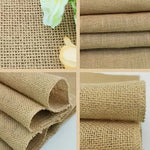 Natural Jute Burlap Table Runners | All Natural Hessian Table Runners | Natural Color |