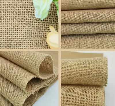 Natural Jute Burlap Table Runners | All Natural Hessian Table Runners | Natural Color |