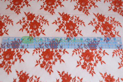 Chantilly Lace Fabric by the Yard Lightweight Sheer Floral Bridal & Evening Wear