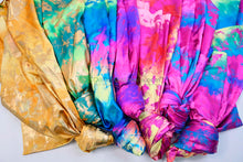 Tie Dye Hologram Spandex Fabric
