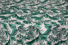 Tropical Paradise Event Drapery Panel | Palm Leaves Satin Print Curtains | 100% Polyester |
