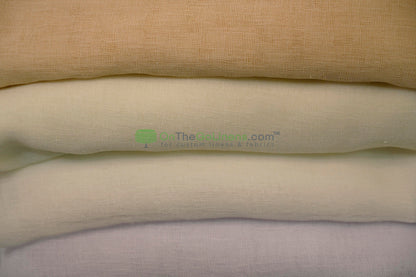 108" Turkish Sheer Fabric by the Yard | Four Colors Available | 100% Polyester |