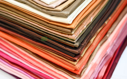 Taffeta Fabric by the Yard | Non Stretch Taffeta | 60" Wide | 75 Colors Available | Wholesale Bolt Available |
