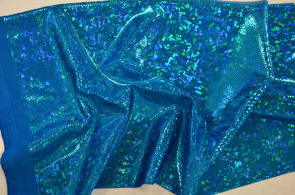 Shattered Hologram Spandex Fabric by the Yard | Dancewear Spandex Fabric | Wholesale Bolt Available | 60 Wide |
