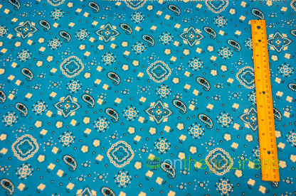 Bandana Cotton Fabric by the Yard | Bandanna Fabrics | 60" Wide |