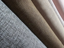 Vintage Linen Event Drapery Panels | Imitation Burlap Curtains | Washable 100% Polyester Burlap |