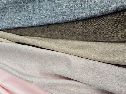 Vintage Linen Event Drapery Panels | Imitation Burlap Curtains | Washable 100% Polyester Burlap |