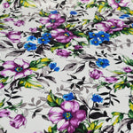 Watercolor Floral Satin Print Table Napkins | Floral Satin Print Table Napkins | 100% Washable |