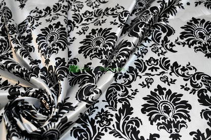 Damask Charmeuse Satin Table Napkins | Damask Charmeuse Satin Chair Sash |