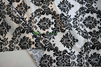 Damask Charmeuse Satin Table Napkins | Damask Charmeuse Satin Chair Sash |