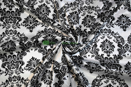 Damask Charmeuse Satin Table Napkins | Damask Charmeuse Satin Chair Sash |