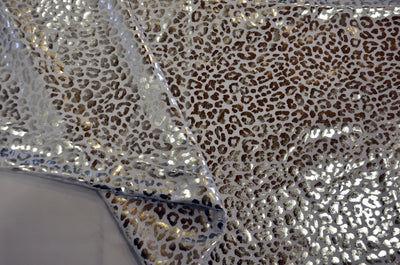 Cheetah Kiss Hologram Spandex Fabrics | Cheetah Print Spandex Fabric | 60" Wide | Dancewear Fabric |