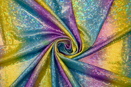 Rainbow Shattered Hologram Spandex