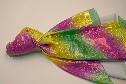 Rainbow Shattered Hologram Spandex