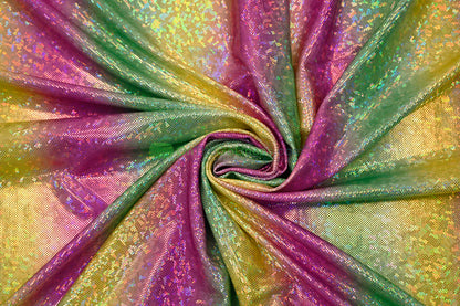 Rainbow Shattered Hologram Spandex