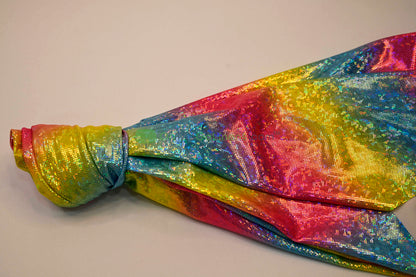Rainbow Shattered Hologram Spandex