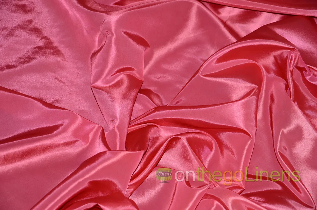 Coral Stretch Taffeta