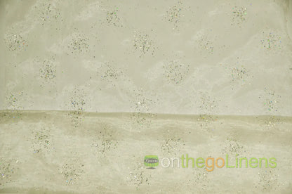 Ivory Sparkle Organza