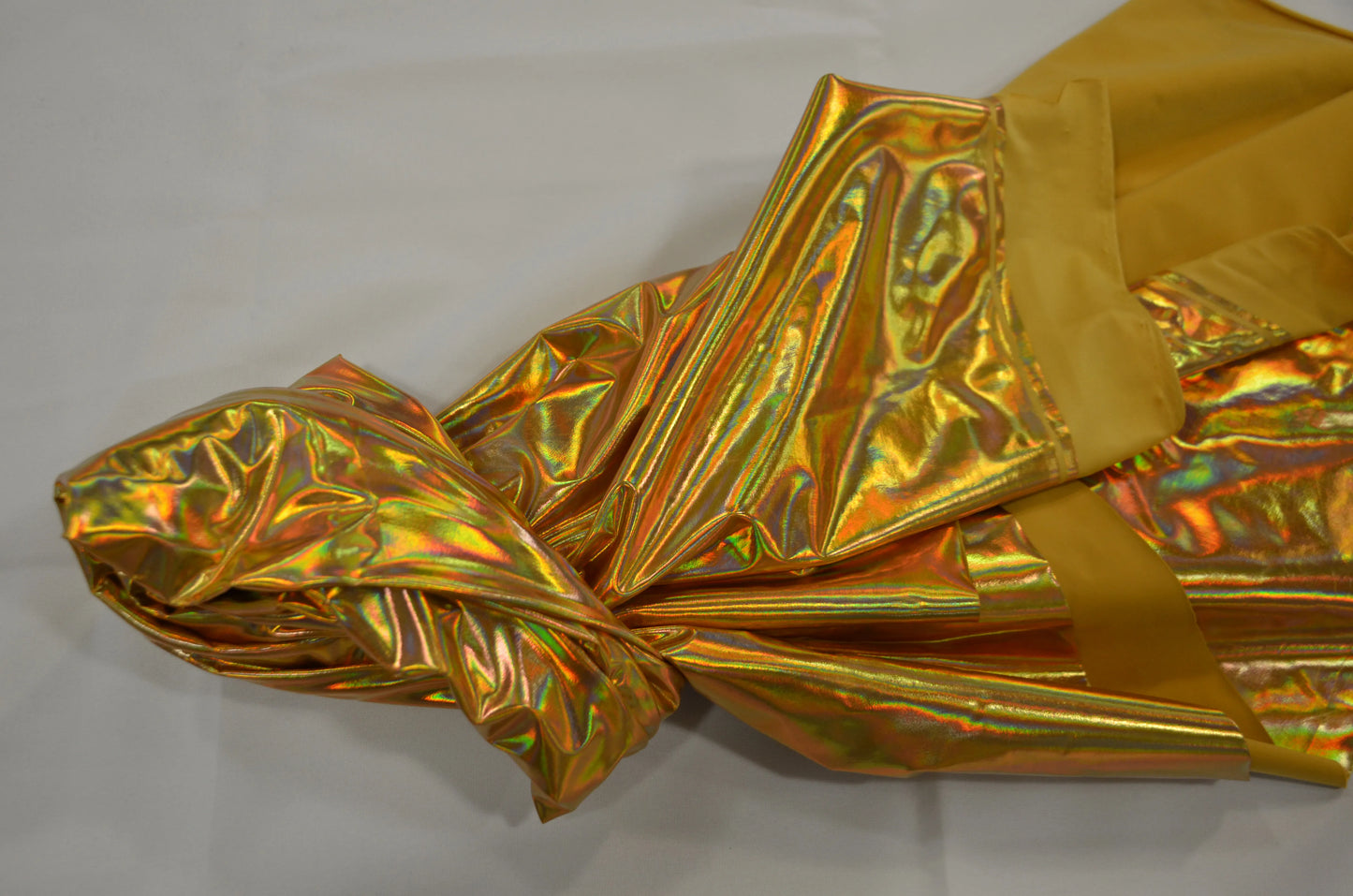 Metallic Hologram Foil Spandex Fabric by the Yard | Hologram Spandex Lame Fabric | 60" Wide |