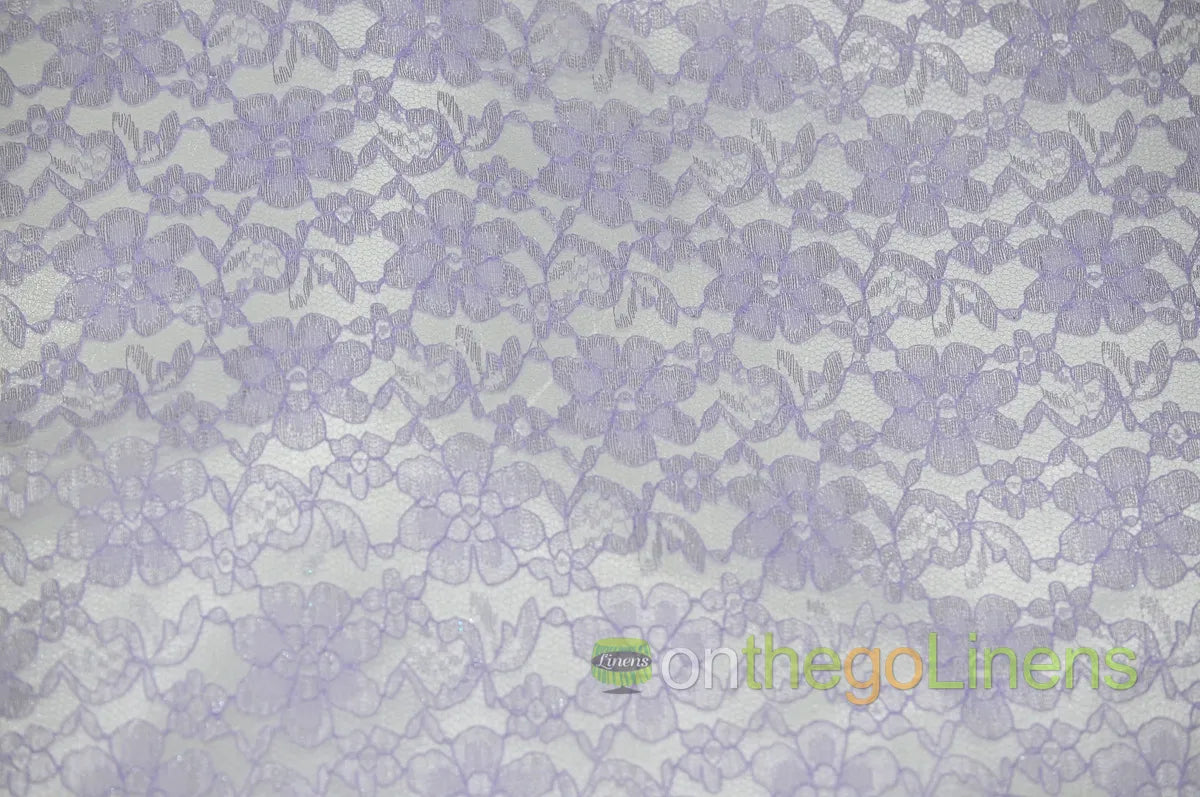Lavender Raschel Lace