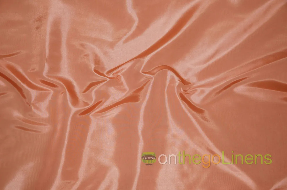 Peach Solid Taffeta