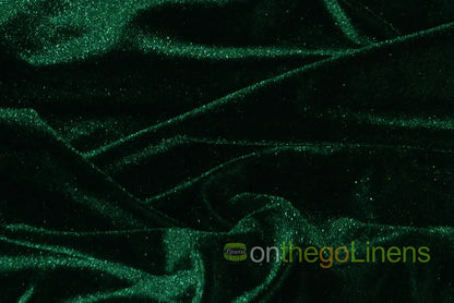Hunter Green Stretch Velvet