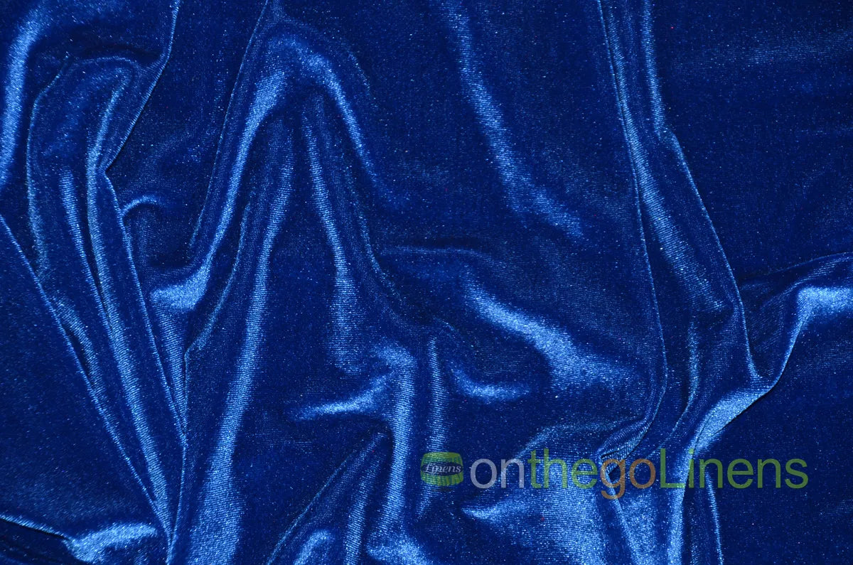 Royal Blue Stretch Velvet