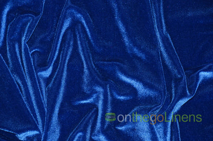 Royal Blue Stretch Velvet