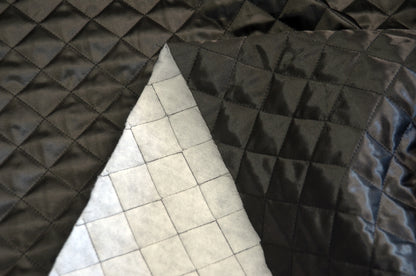 Quilted Satin Batting Fabric | 60" Wide | One Sided Satin |  Jacket Liner Fabric | Quilt Fabric |