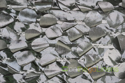 Petal Taffeta Fabric Table Linens | Round Hanging Petal Taffeta Tablecloths |