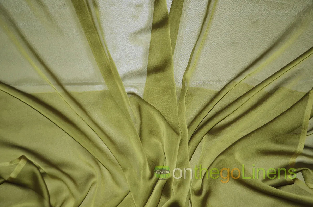 Olive Two Tone Chiffon
