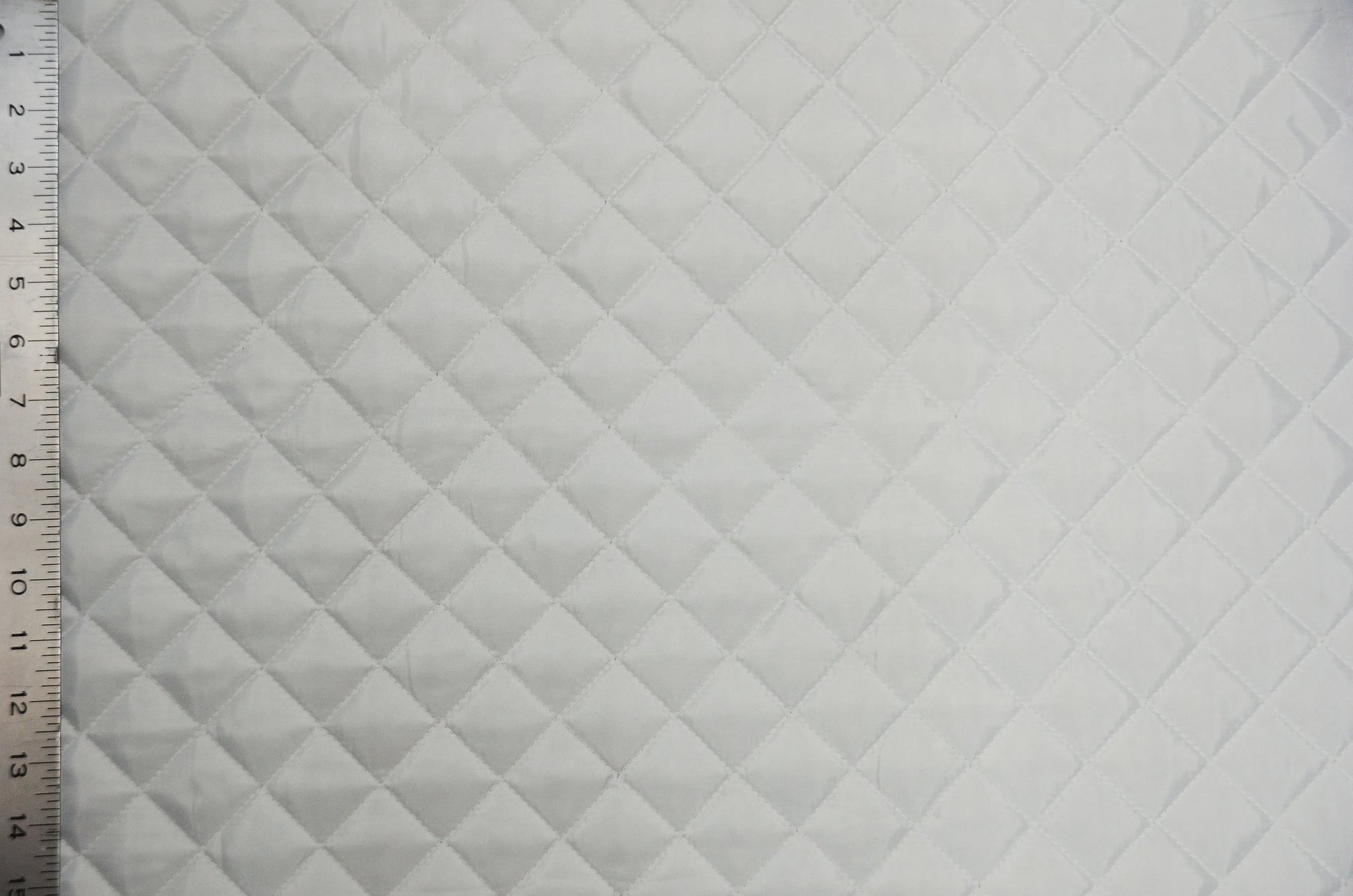 White Quilted Padded Lining