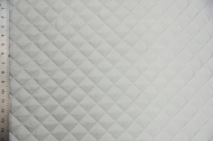 White Quilted Padded Lining