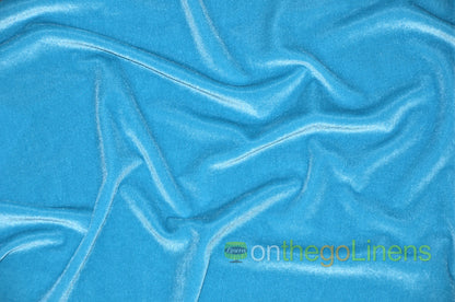 Stretch Velvet Fabric by the Yard | Soft and Smooth Spandex Velvet Fabric | 60" wide | Multiple Colors | Wholesale Bolt Available |