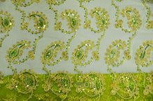 Coco Paisley Embroidery Table Overlays | Metallic Coco Paisley Embroidery Overlays | Multiple Colors |
