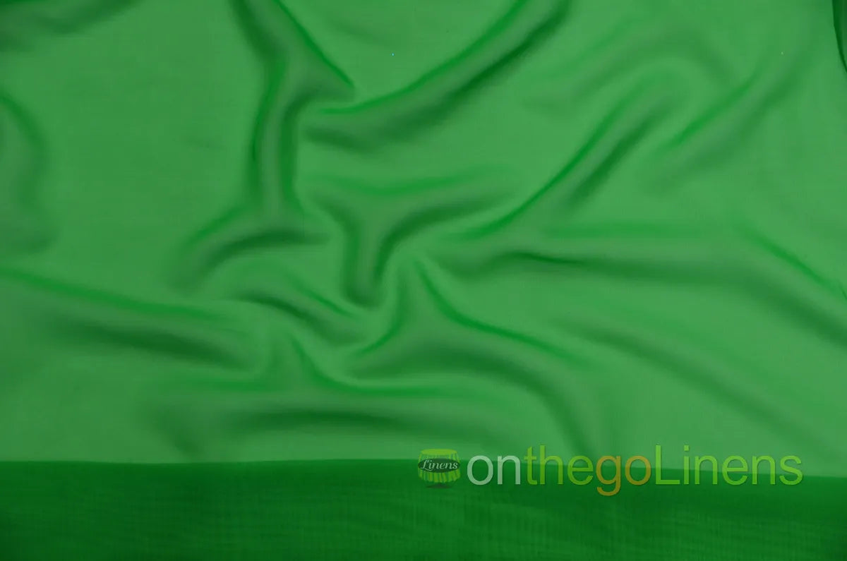 Flag Green Chiffon 60 Wide