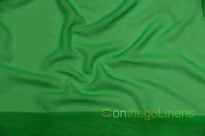 Flag Green Chiffon 60 Wide