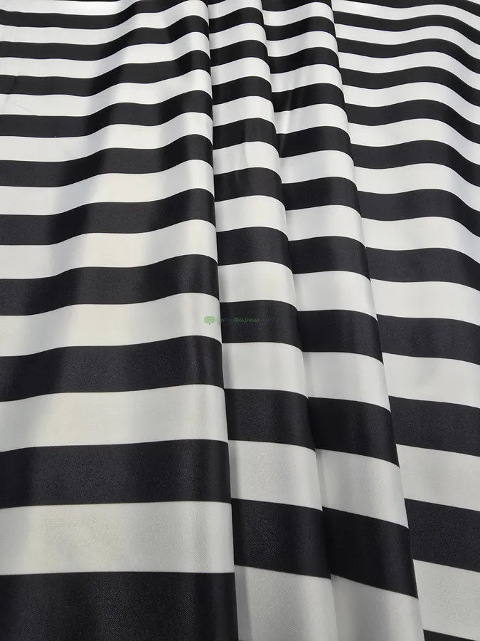 White Black 1 inch stripe