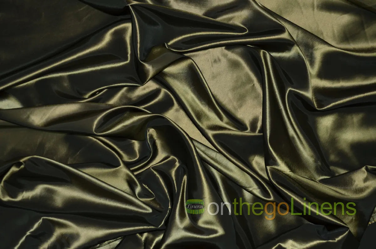 Dark Olive Solid Taffeta