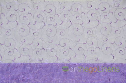 Lavender Swirl Organza