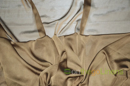 Light Brown Two Tone Chiffon