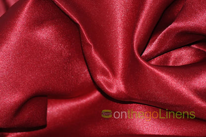 Lamour Satin Tablecloths | 100% Polyester Semi Dull Heavy Satin Table Linens |