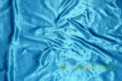 Charmeuse Satin Turquoise