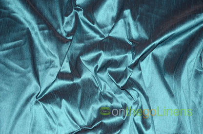 Faux Dupioni Silk Fabric | Imitation Dupioni Silk Fabric by the Yard | 54" Wide | 100% Polyester |