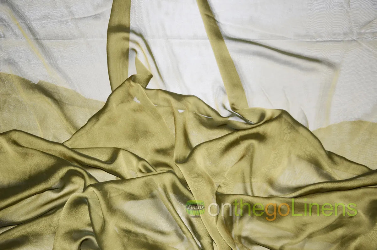Black Gold Two Tone Chiffon